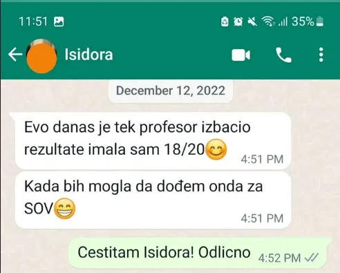 Privatni časovi programiranja - 18 od 20 bodova