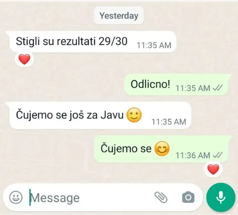 Privatni časovi programiranja - 29 od 30 bodova