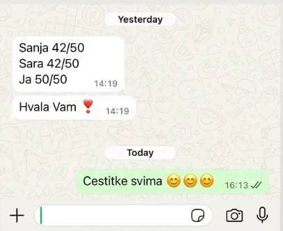Privatni časovi programiranja - tri studentkinje položile 42 42 50 bodova