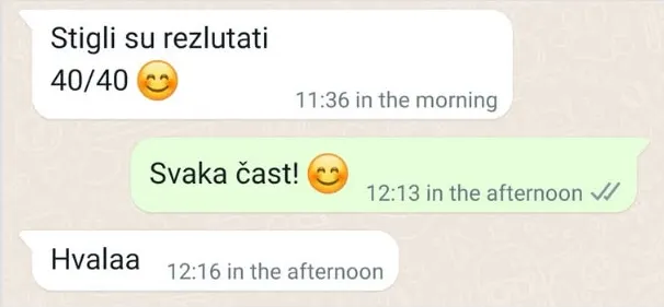 Privatni časovi programiranja Beograd - poruka studenta